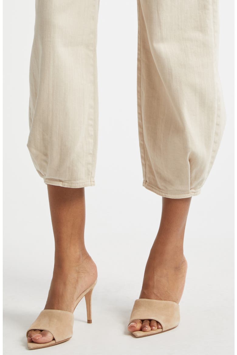 Krista High Waist Crop Taper Leg Jeans, Alternate, color, BISCUIT