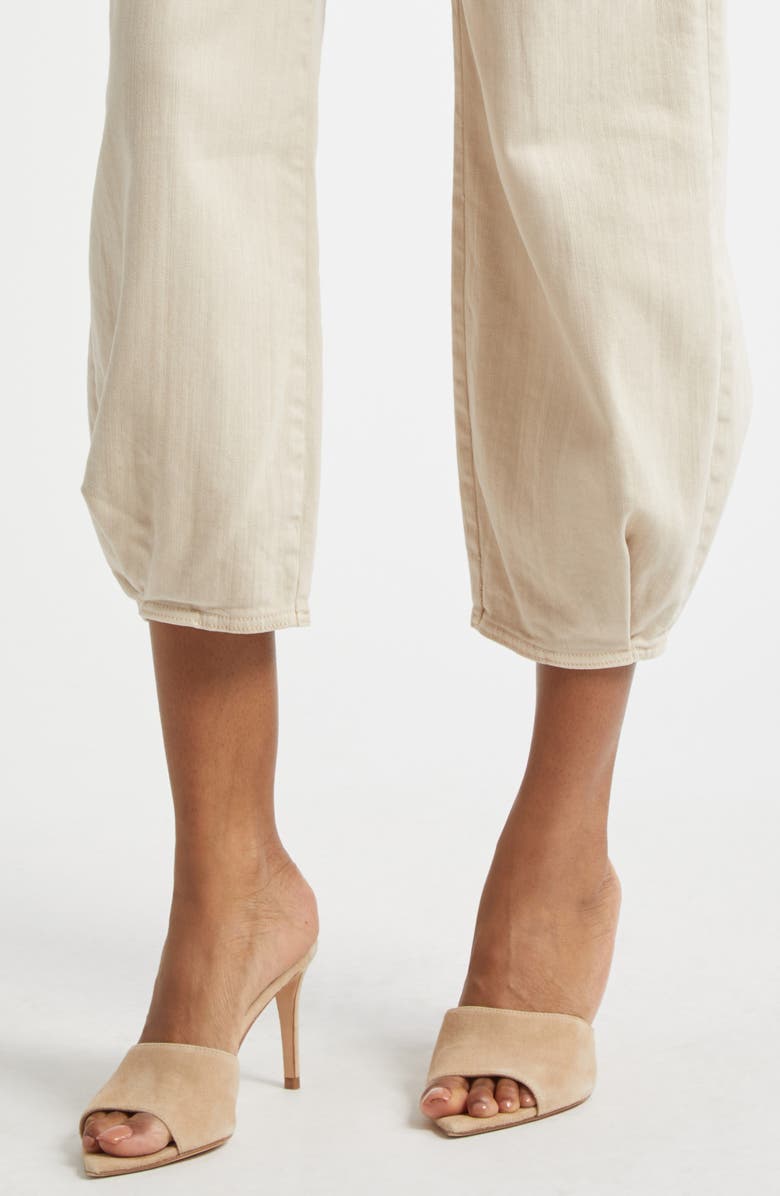 L'AGENCE Krista High Waist Crop Taper Leg Jeans, Alternate, color, Biscuit