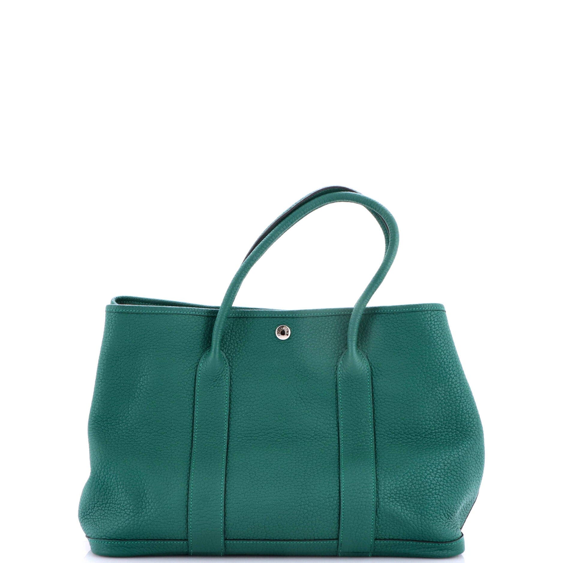 Garden Party Tote Leather 36, Alternate, color, Green