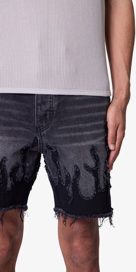Flame Denim Shorts