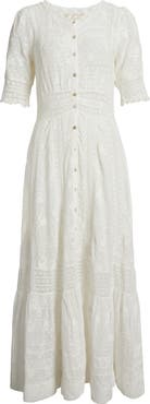 LoveShackFancy Minka Lace Maxi Dress