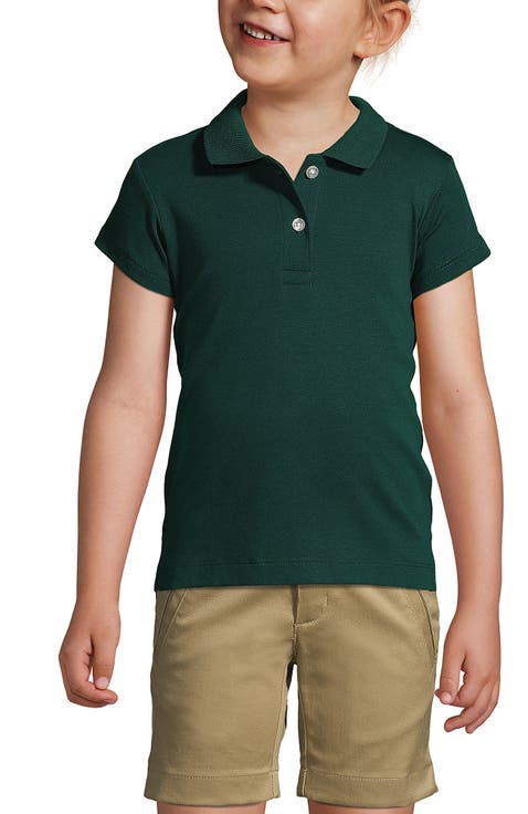 School Uniform Girls Short Sleeve Feminine Fit Interlock Polo Shirt
