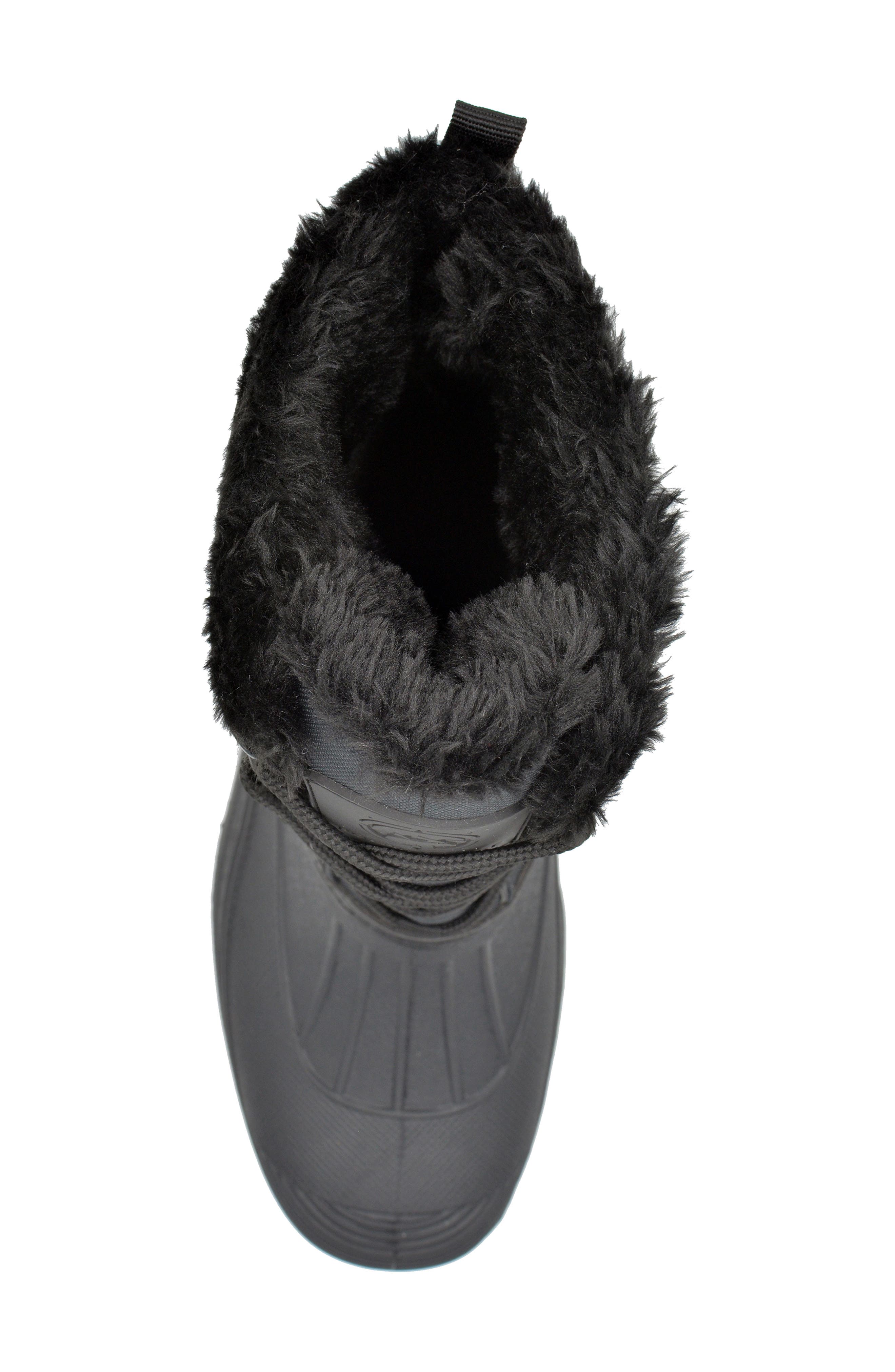 POLAR RANGE Decker Faux Fur Lined Snow Boot, Alternate, color, Black