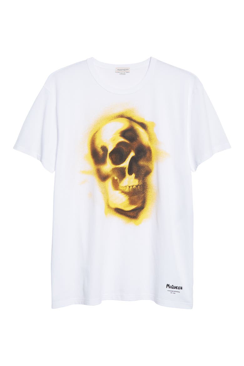 Oversize Logo Graphic Tee Skull Graphic Tee, Alternate, color, WHITE/ MIX