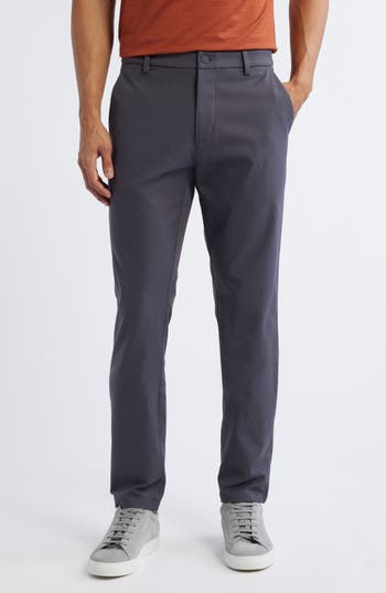 Rhone Gotham Slim Fit Water Repellent Pants In Gray