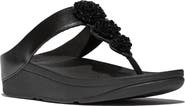 FitFlop Fino Beadie-button metallic toe-post sandals