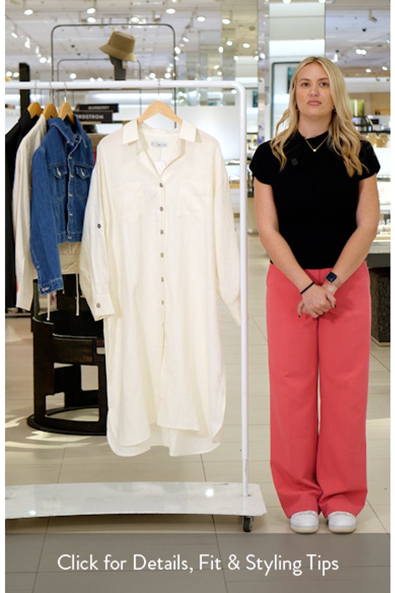 Longline Linen Button-Up Shirt video