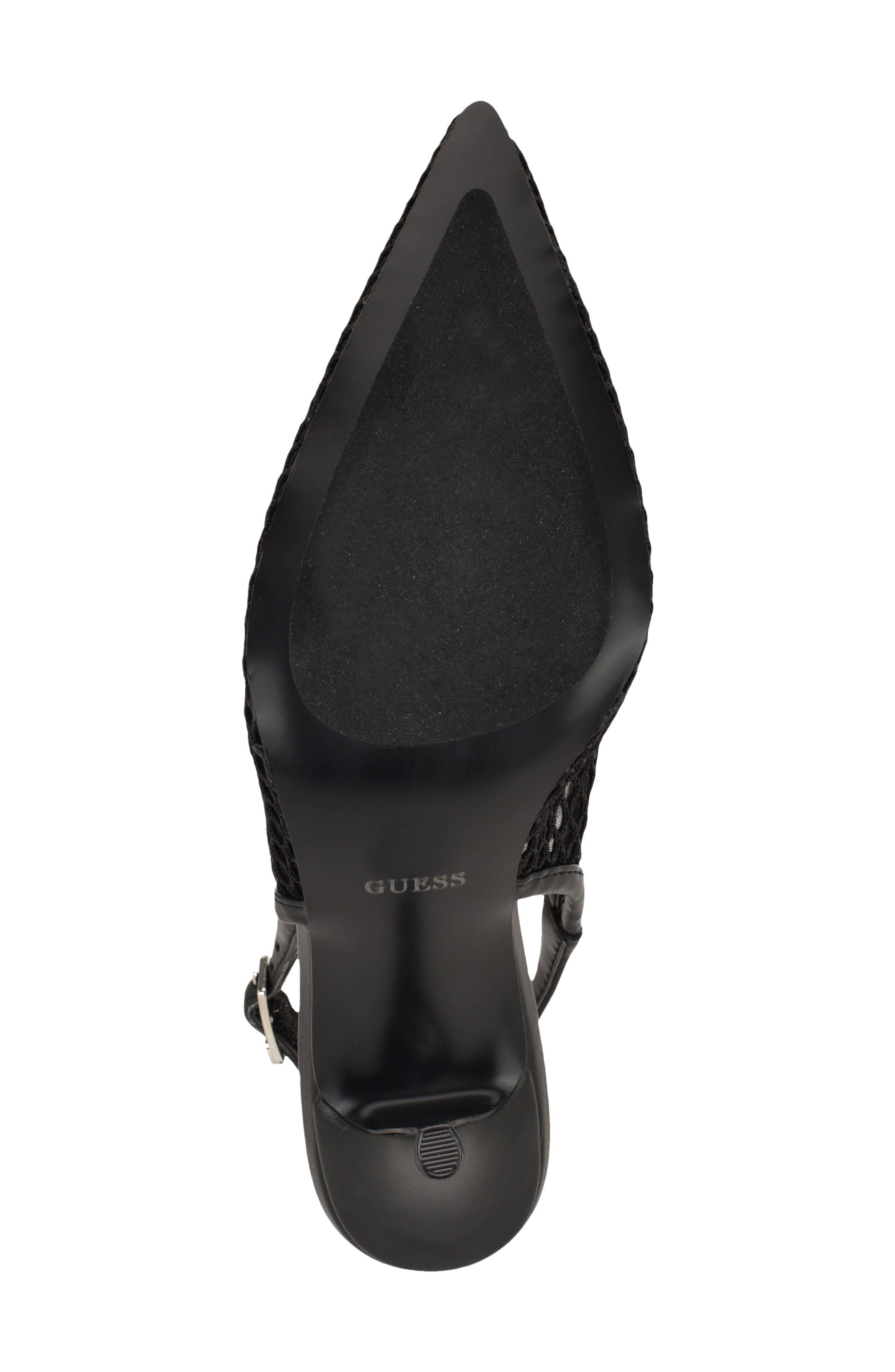 GUESS Pandy Slingback Pointed Toe Pump, Alternate, color, Black