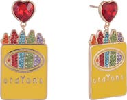 Hallmark Enamel Crayon Earrings