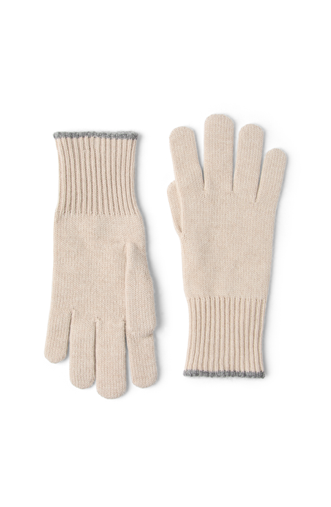 Cashmere knit gloves