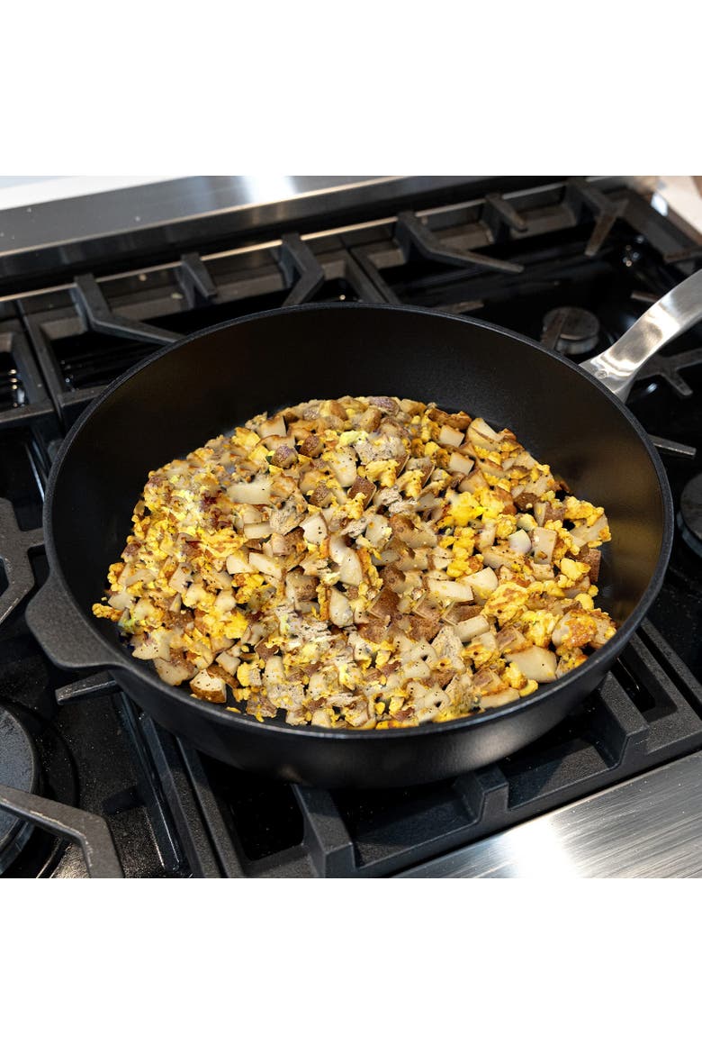CHD Nonstick Saute Pan with Glass Lid, 5.8 qt, Alternate, color, Black