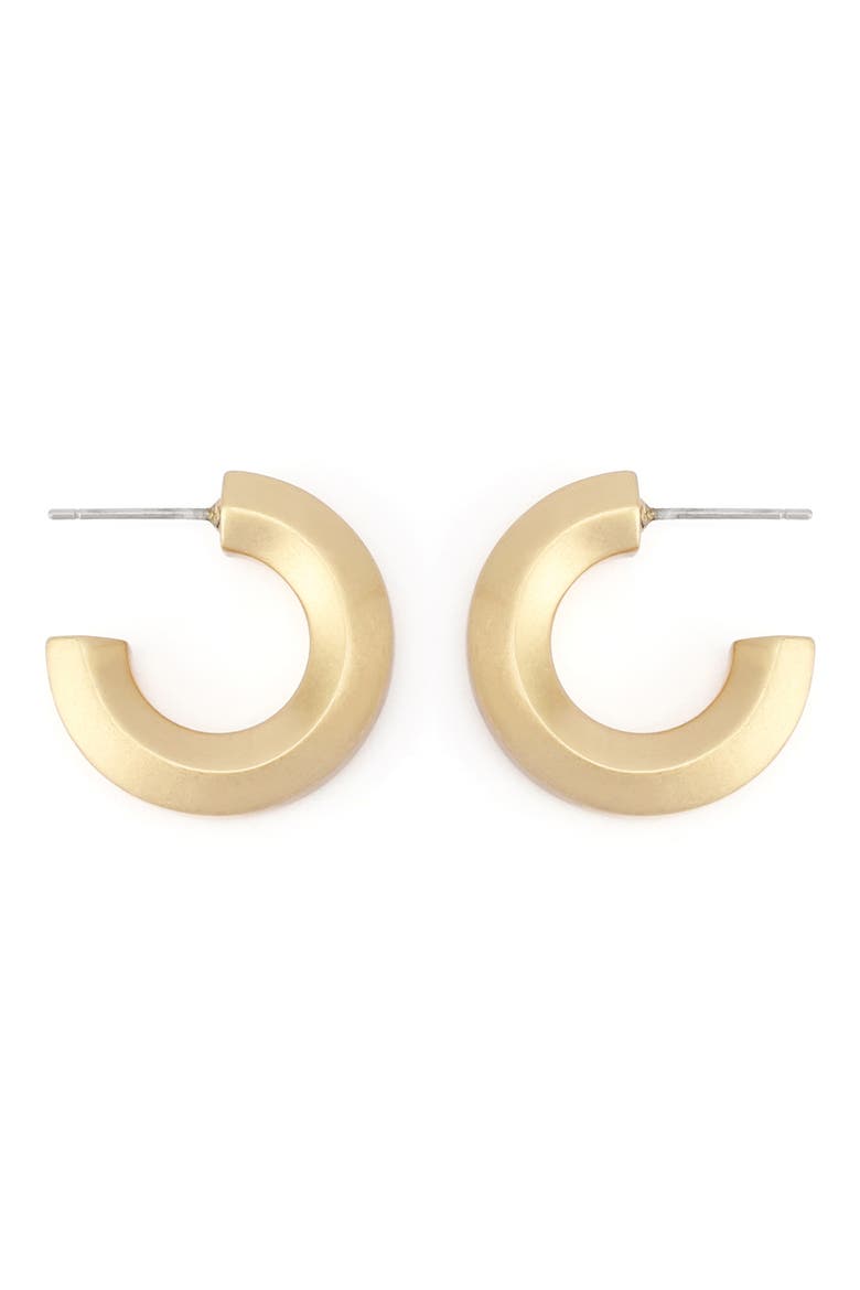 Medium Hoop Earrings, Alternate, color, VINTAGE GOLD
