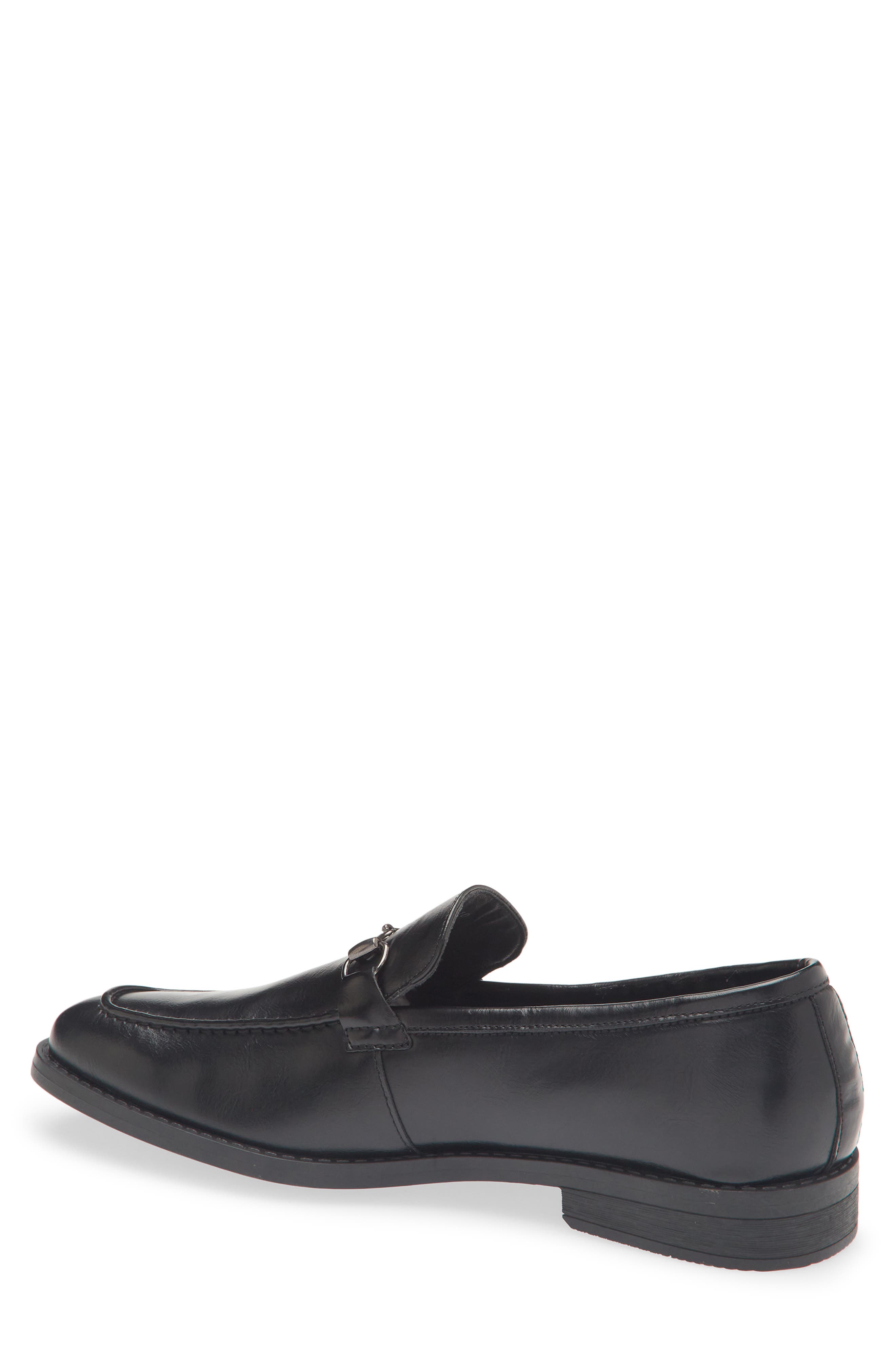 GEOFFREY BEENE Faux Leather Loafer, Alternate, color, Black