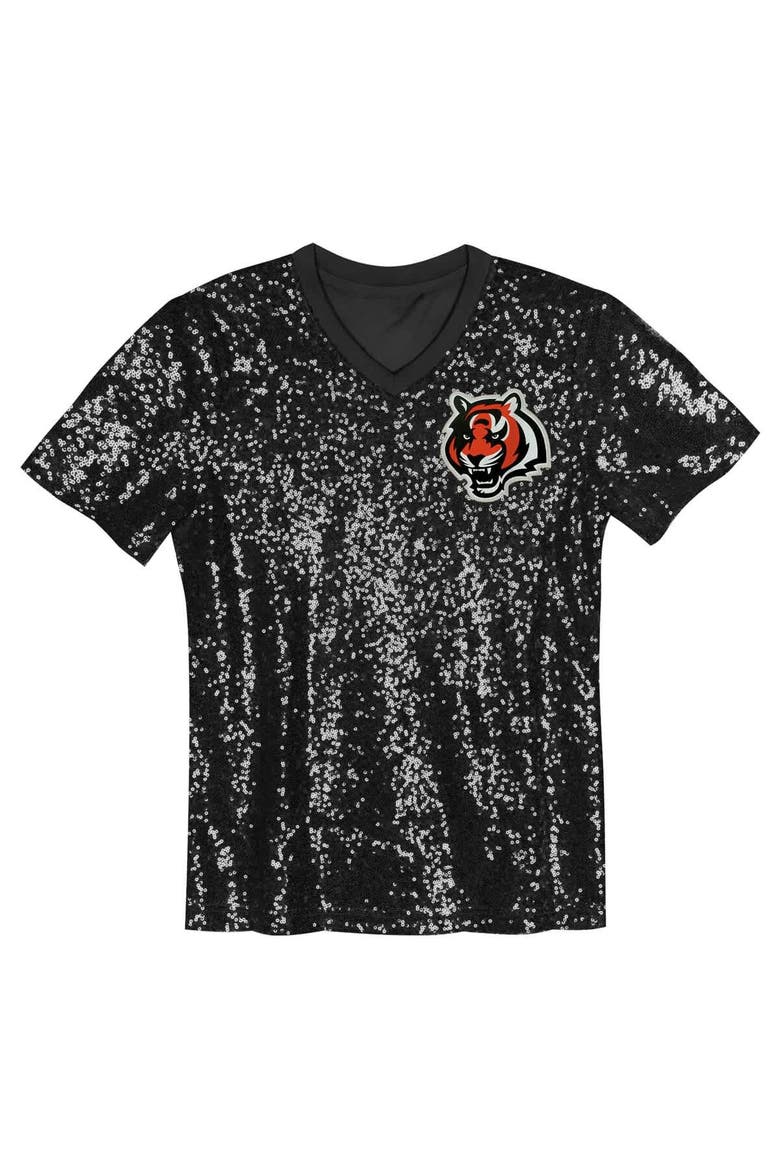 Women's Joe Burrow Black Cincinnati Bengals Player Name & Number V-Neck Fashion Jersey, Alternate, color, Black