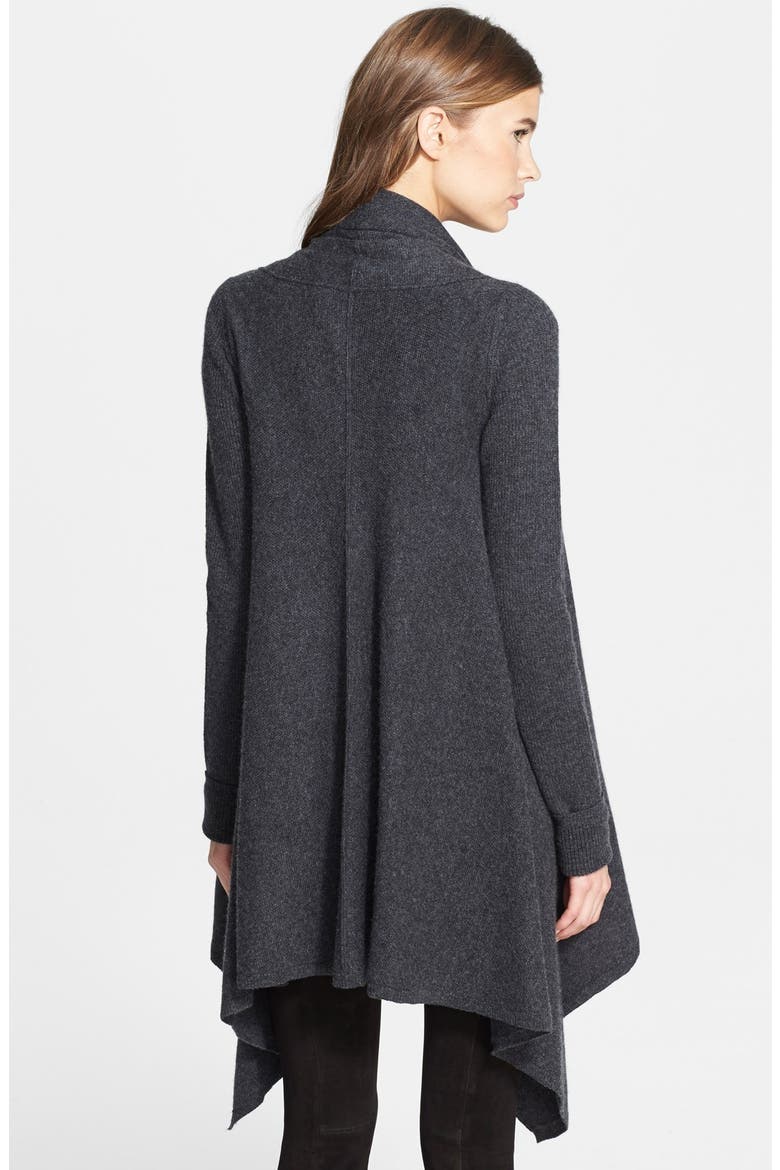 Drape Cardigan, Alternate, color, CARBON