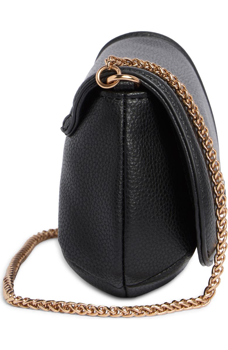 Sam Edelman Jasmine Small Flap Shoulder Bag, Alternate, color, Black