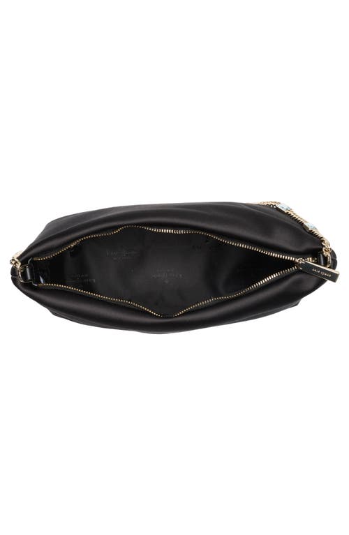 Kate Spade New York Anya Satin Shoulder Bag In Black