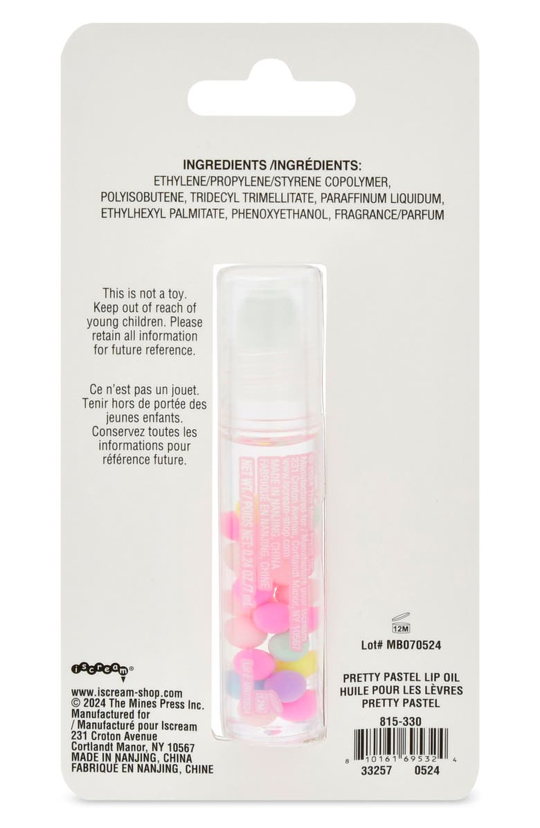 Iscream Pretty Pastel Lip Oil, Alternate, color, Multi