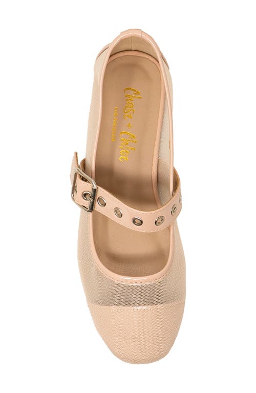 Chase & Chloe Chase And Chloe Grommet Strap Mary Jane Flat