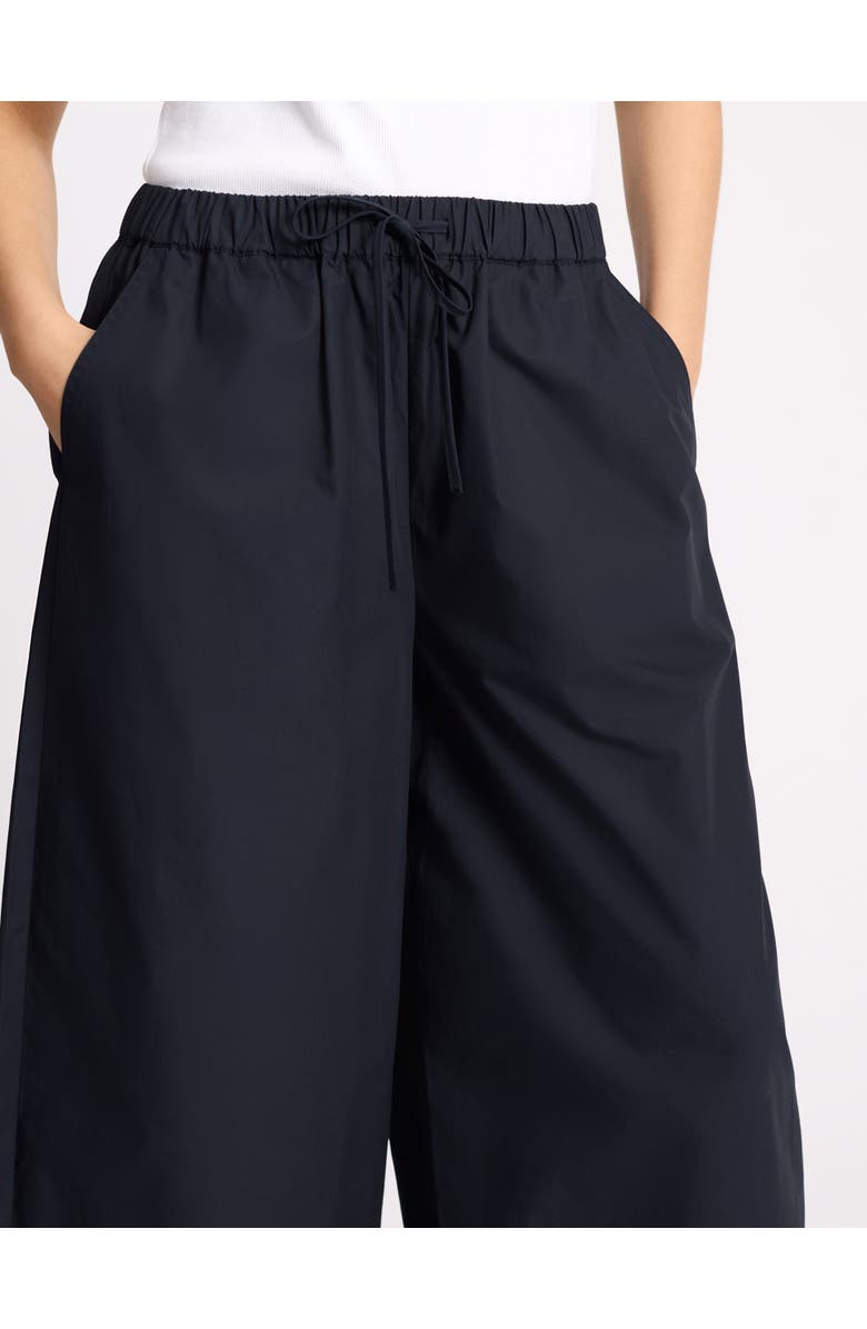 Albaray Drawstring Waist Barrel Leg Trouser, Alternate, color, Navy