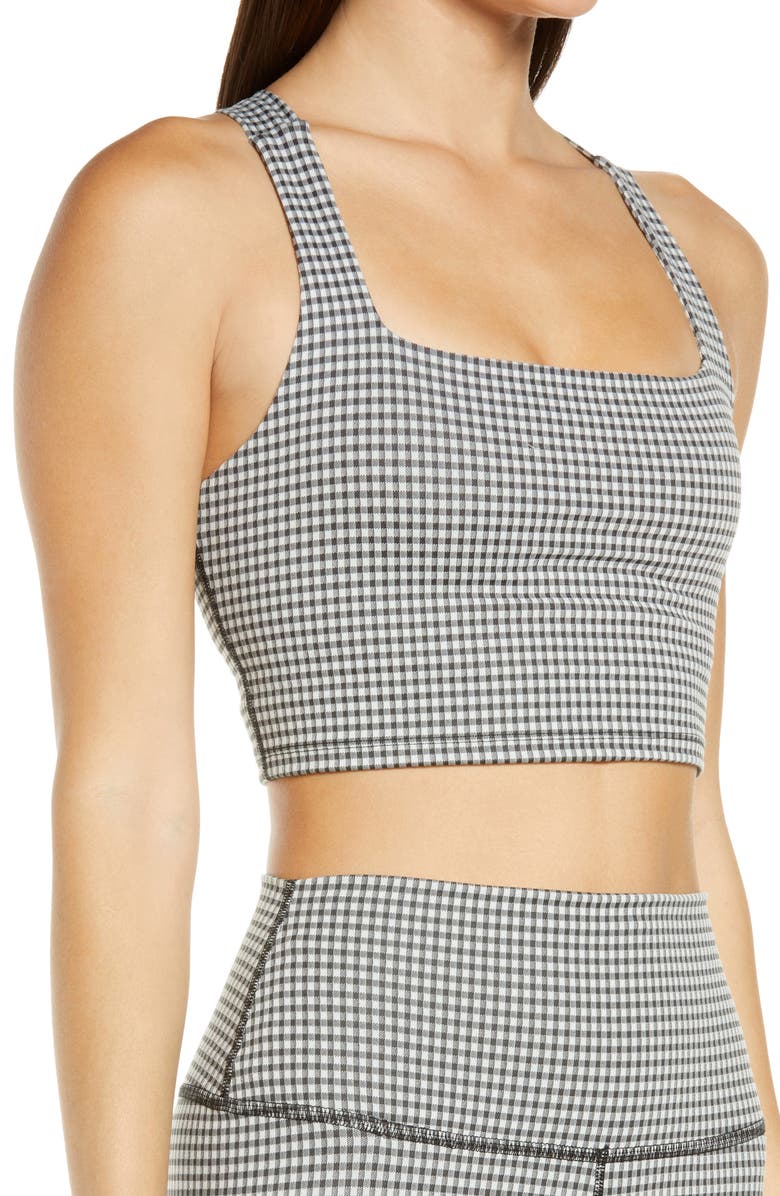Nike Yoga Dri-FIT Crop Gingham Tank, Alternate, color,