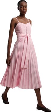 Karen Millen Cotton Strappy Midi Dress