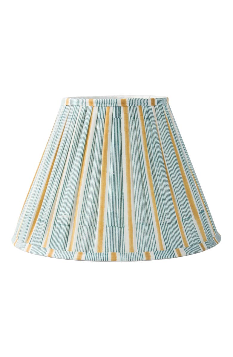 Mela Artisans Sunny Stripes Lamp Shade, Main, color, Green