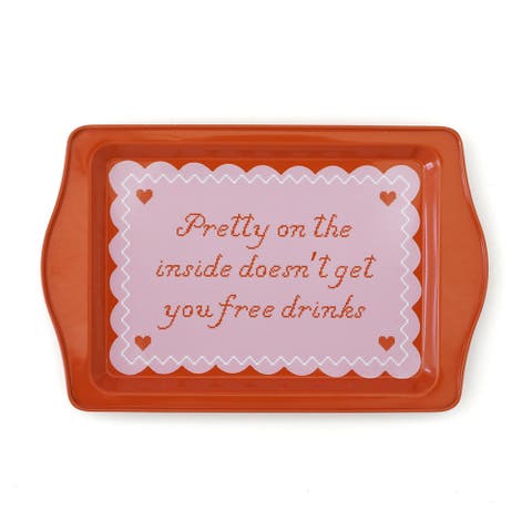 Witty Sayings Metal Trinket Trays
