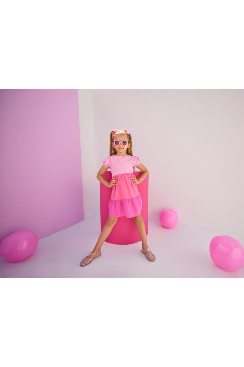 Kids' Tiered Smita Dress, Alternate, color, Pinks