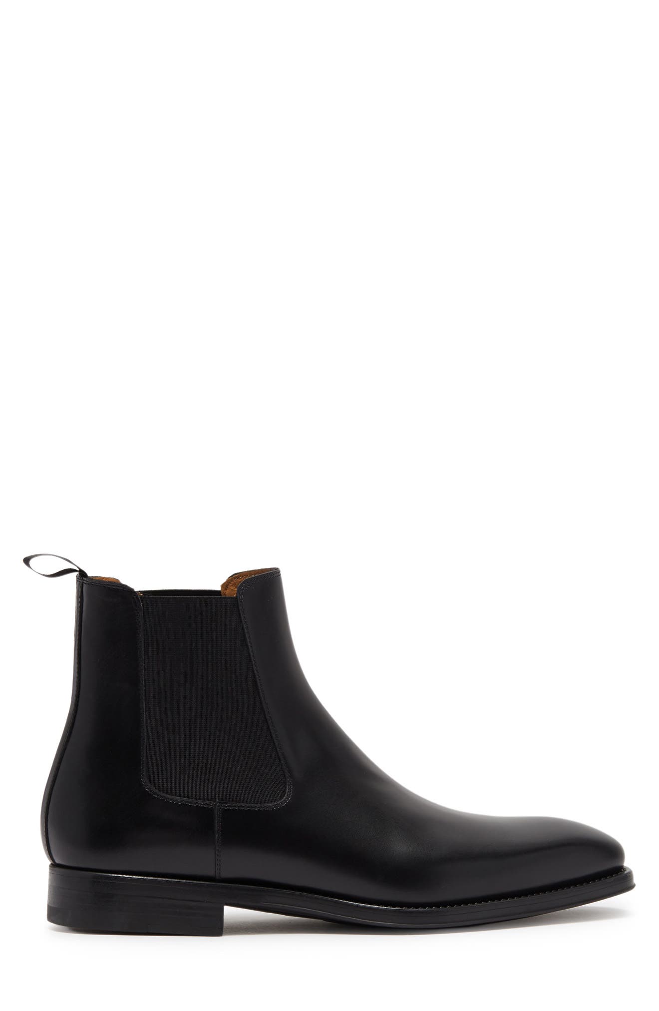 Magnanni Burlo Leather Chelsea Boot, Alternate, color, Black Leather