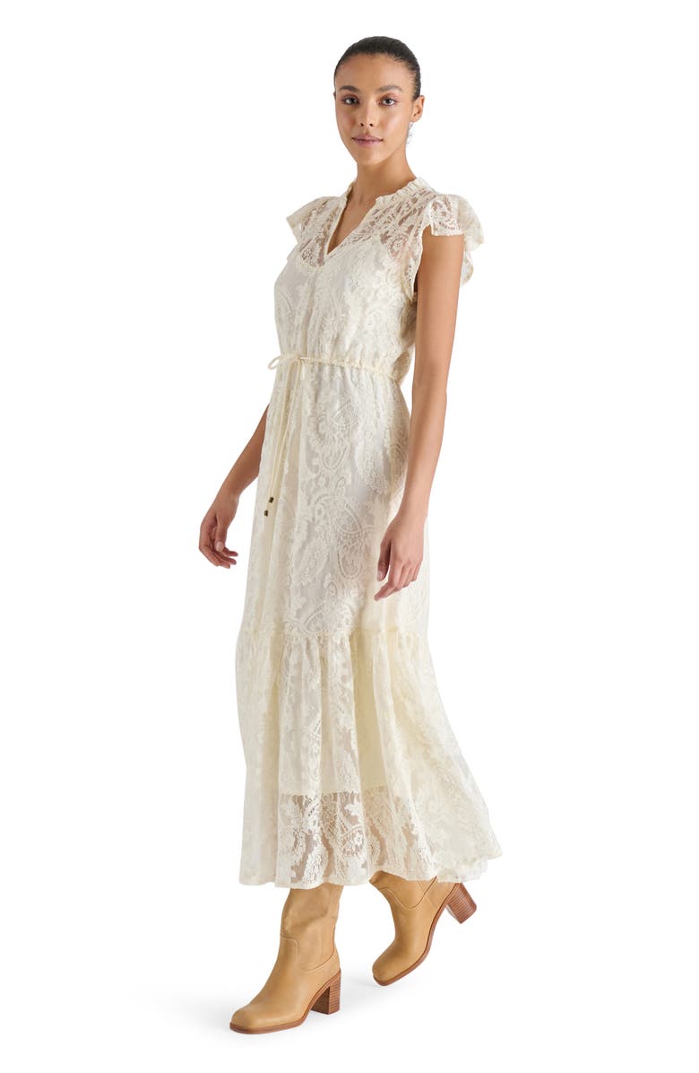 Steve Madden Osiris Lace Maxi Dress, Alternate, color, Natural