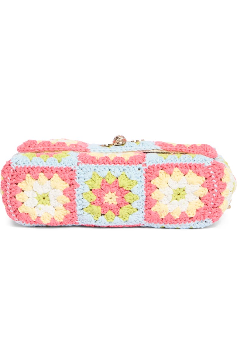 Kurt Geiger London Medium Kensington Crochet Shoulder Bag, Alternate, color, Open Pink