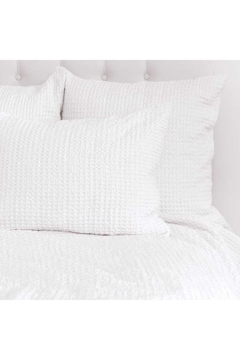 Waffle Coverlet, Alternate, color, White