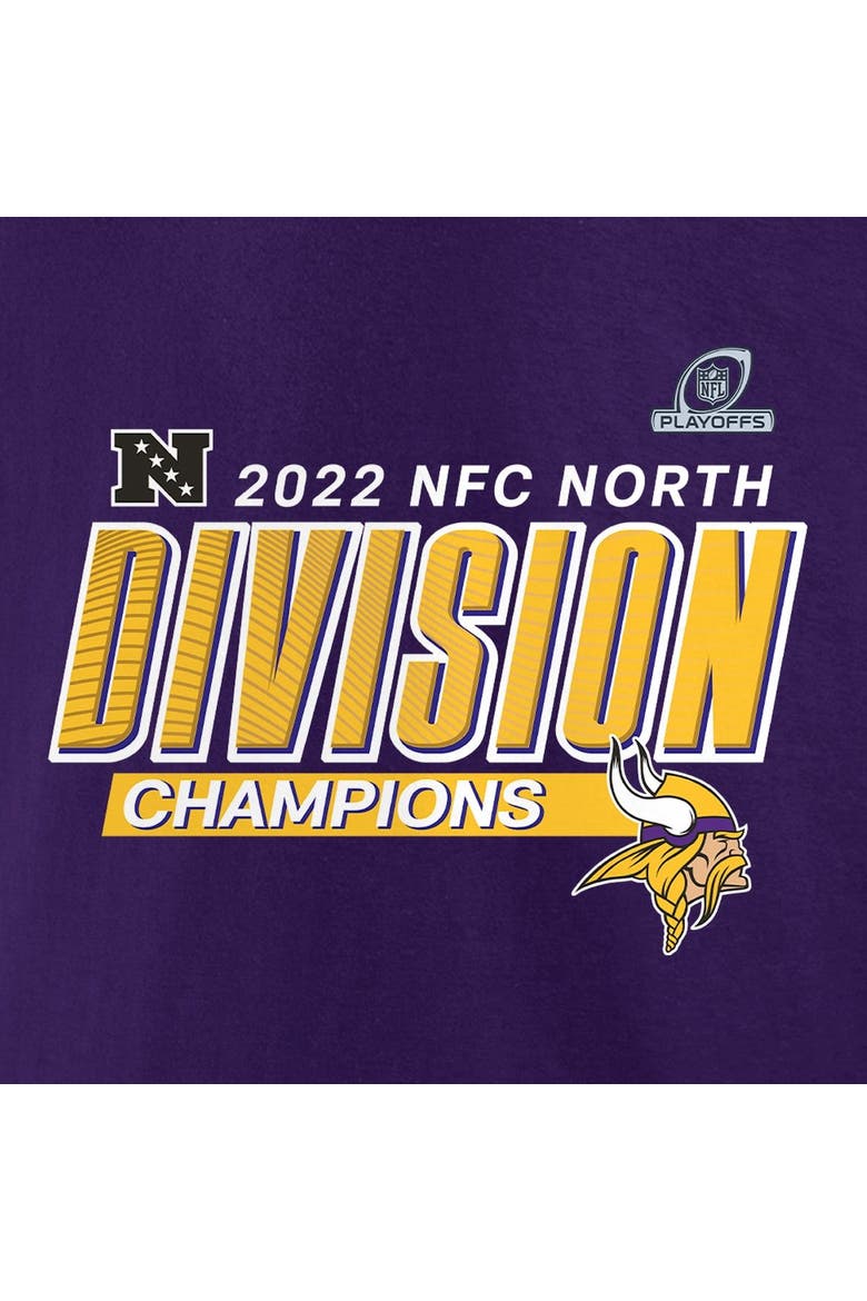 Men's Fanatics Branded Purple Minnesota Vikings 2022 NFC North Division Champions Big & Tall Divide & Conquer T-Shirt, Alternate, color, Purple