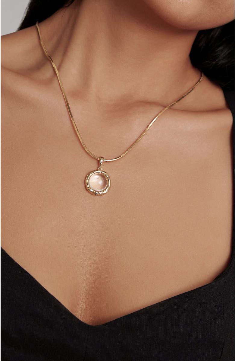 RC RETRO CHIC Aeolian Whispers Pendant Necklace, Alternate, color, Gold & Crystal Clear