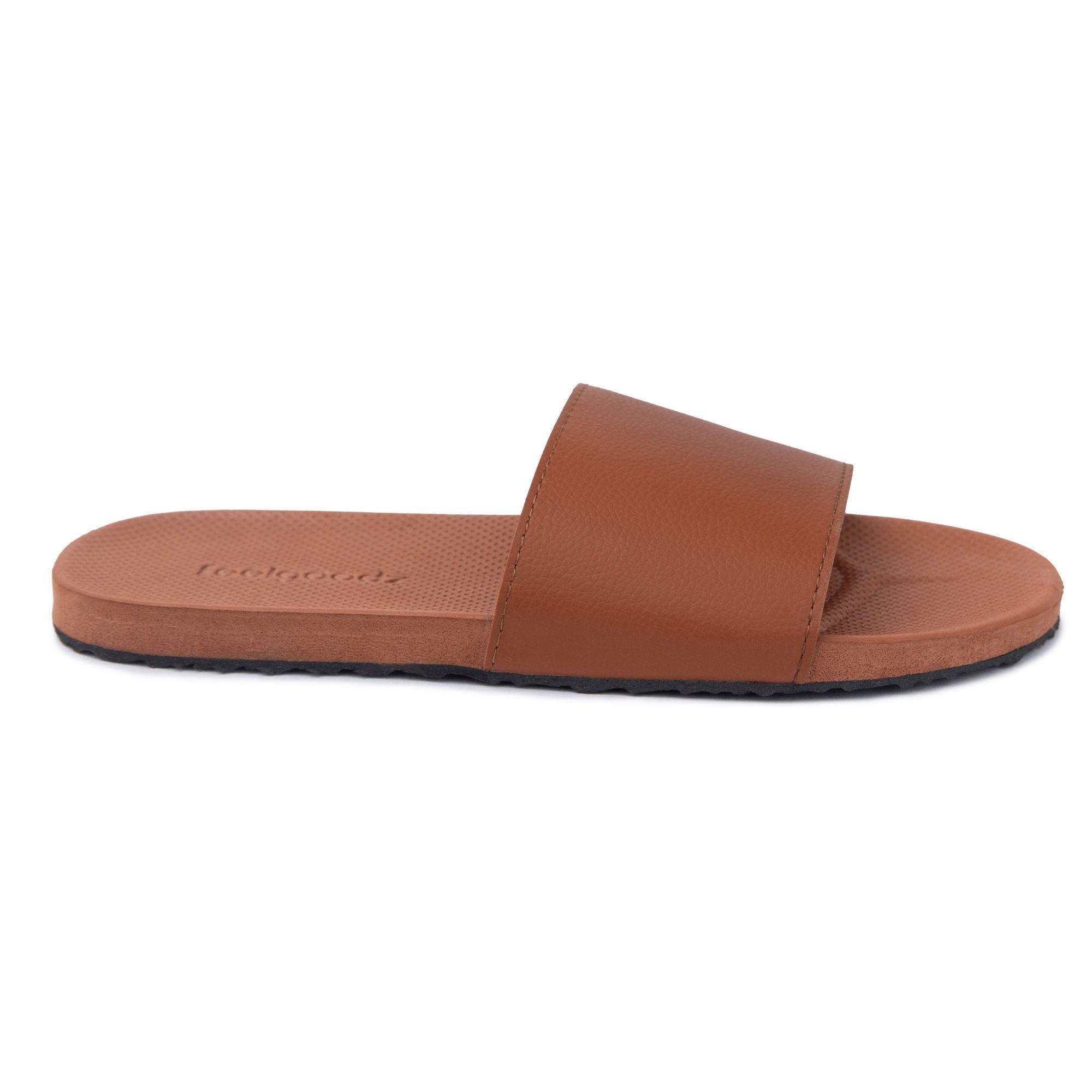 Unisex Banyan Rubber Spa/Shower Slide Sandals, Alternate, color, Brown