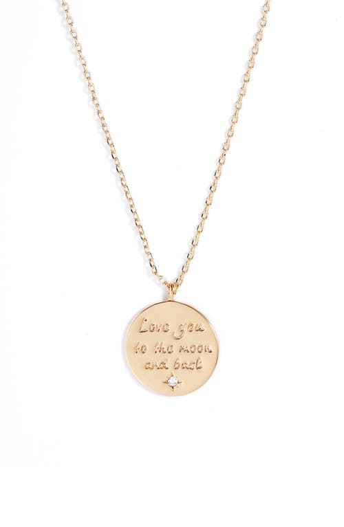 Estella Bartlett To The Moon And Back Pendant Necklace
