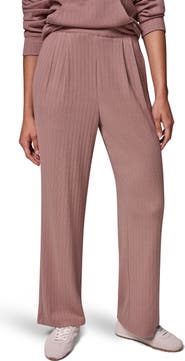 Donna Karan New York Brushed Rib Wide Leg Pants
