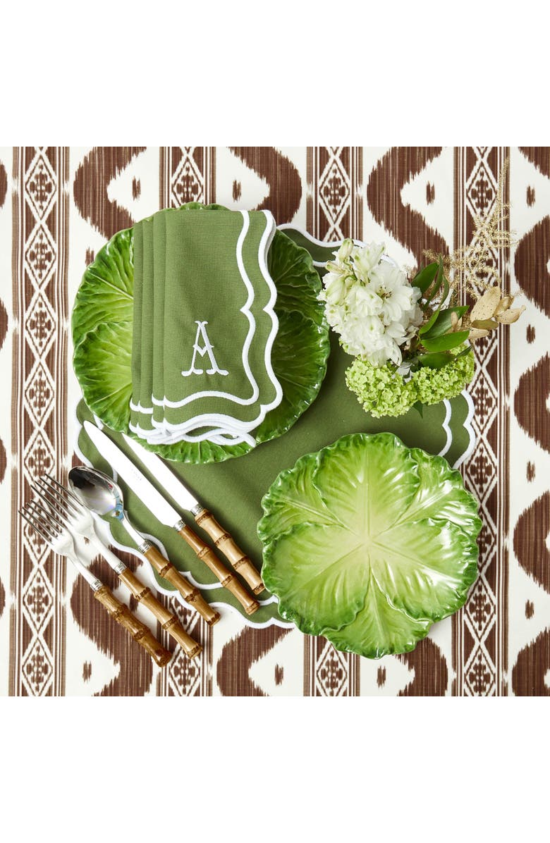 Mrs. Alice Serena Cabbage Starter Plate, Alternate, color, Green