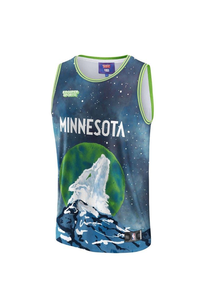 Unisex NBA & KidSuper Studios by Fanatics Blue Minnesota Timberwolves Hometown Jersey, Alternate, color, Blue