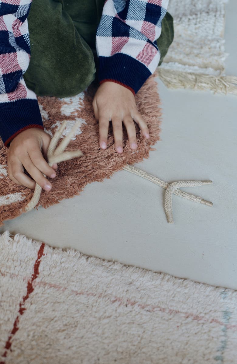 Lorena Canals Chicken Washable Cotton Blend Rug, Alternate, color, Natural Chestnut