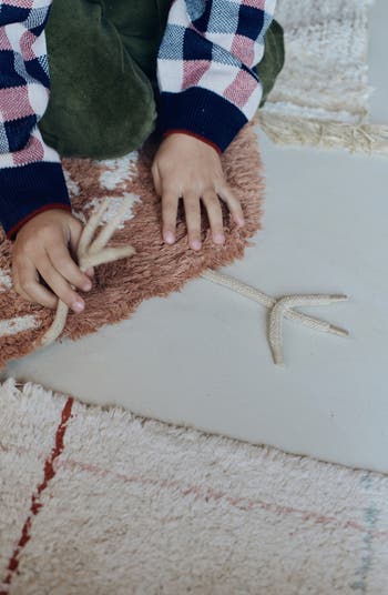 Chicken Washable Cotton Blend Rug