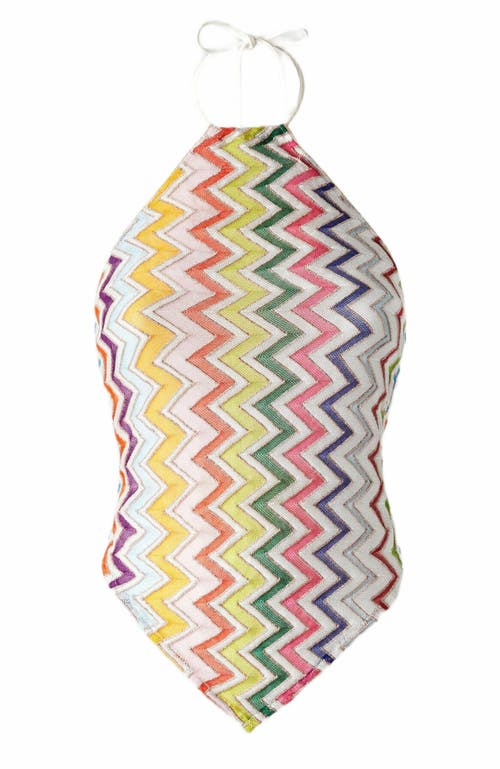 Missoni Halter Neck Top With Zig Zag Pattern