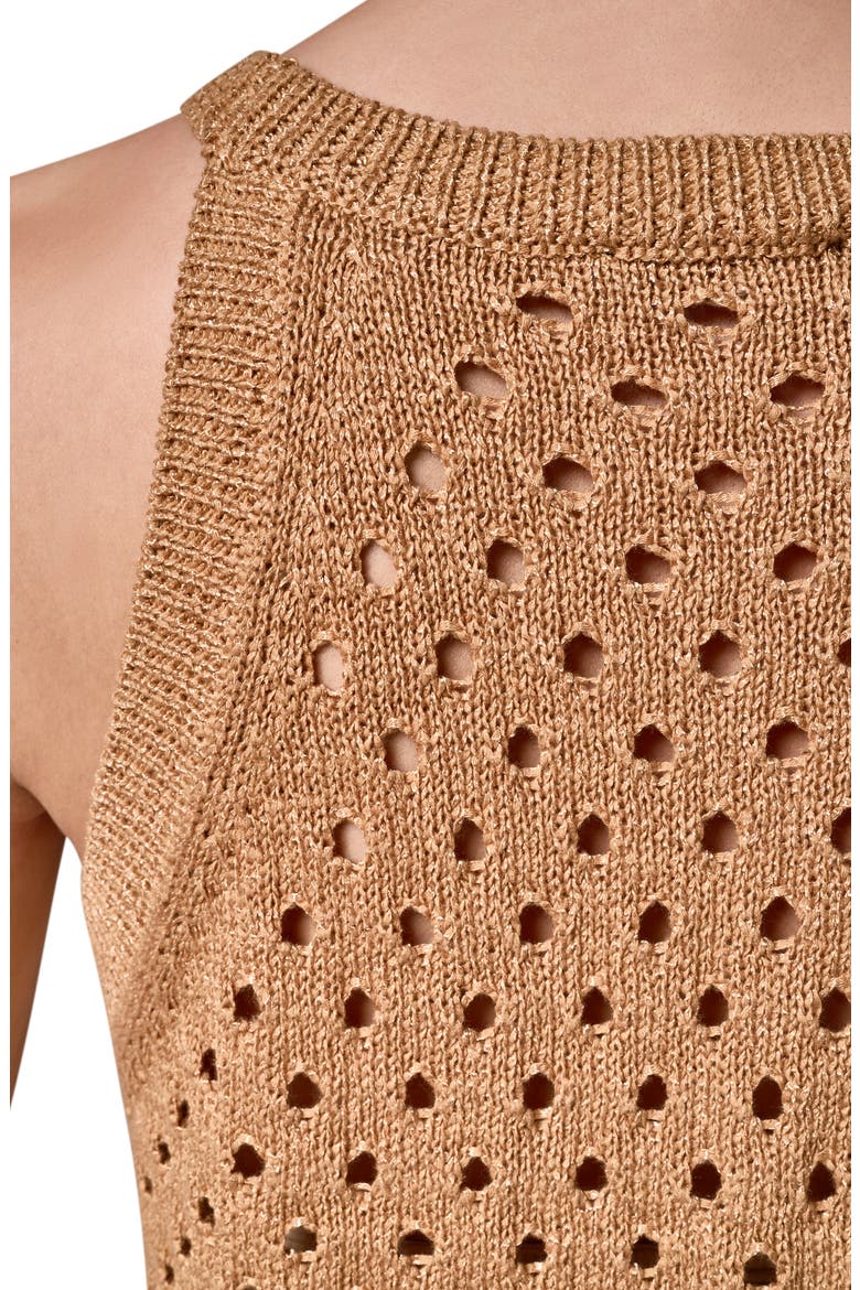 Hotfix Cotton Blend Sweater Vest, Alternate, color, FAWN