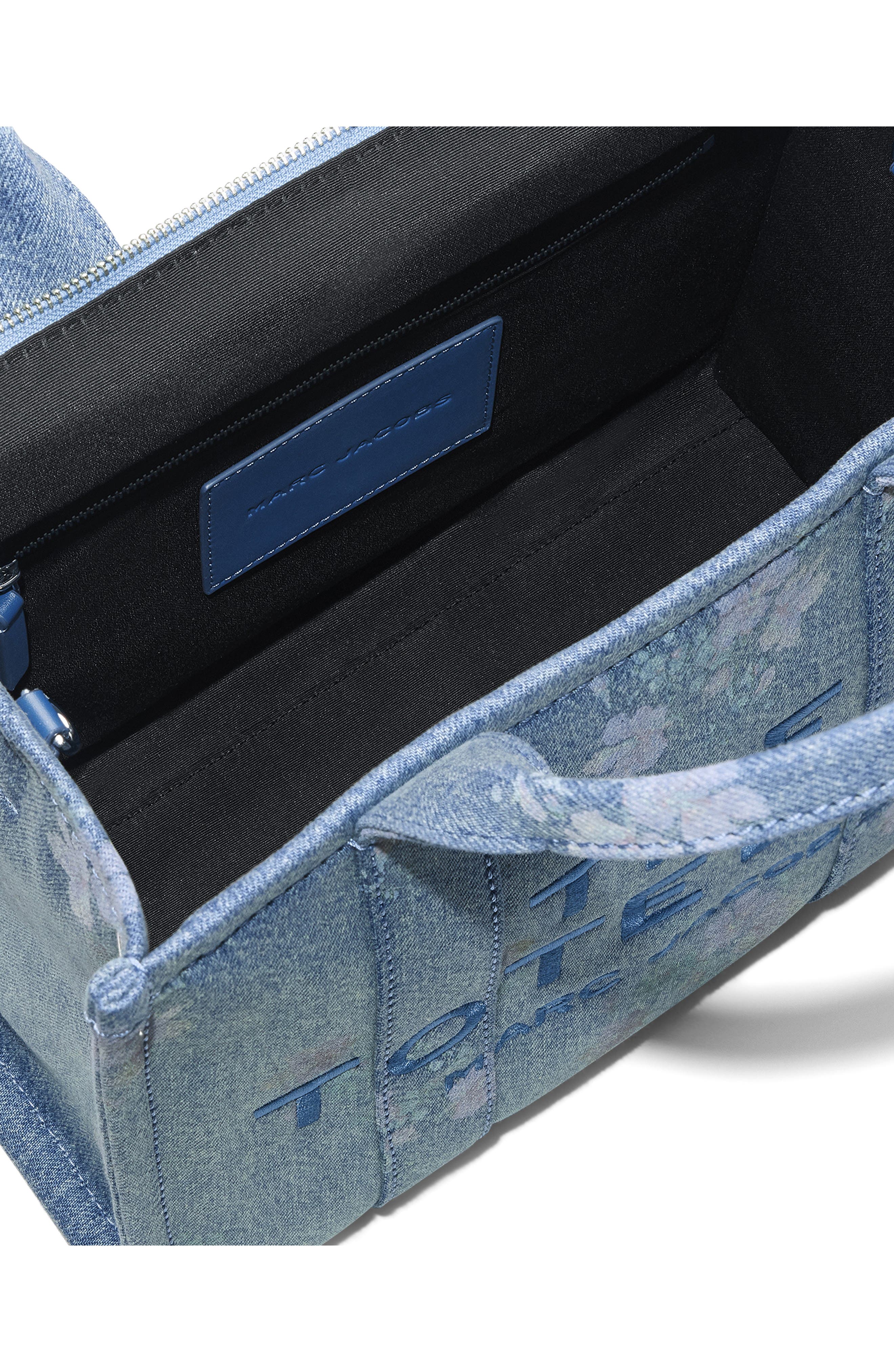 The Medium Antique Floral Tote, Alternate, color, INDIGO MULTI