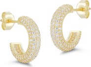GLAZE JEWELRY Pavé Small Hoop Earrings