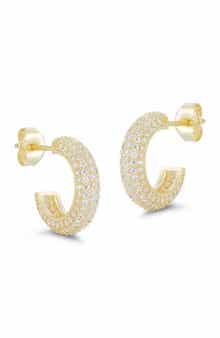 GLAZE JEWELRY Pavé Small Hoop Earrings