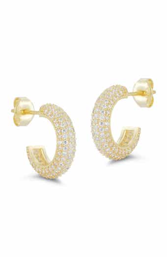 GLAZE JEWELRY Pavé Small Hoop Earrings