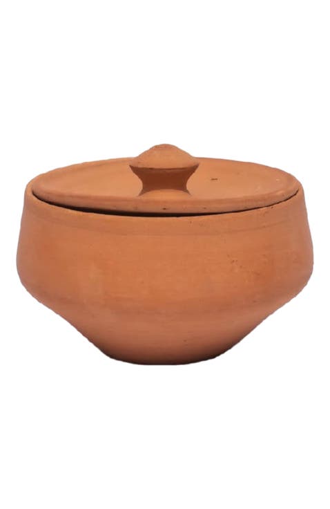 Artisanal Terracotta Pot with Lid