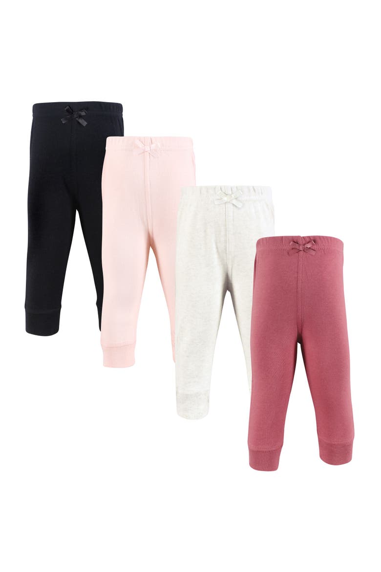4Pk Everyday Pants Set, Main, color, Black Mauve